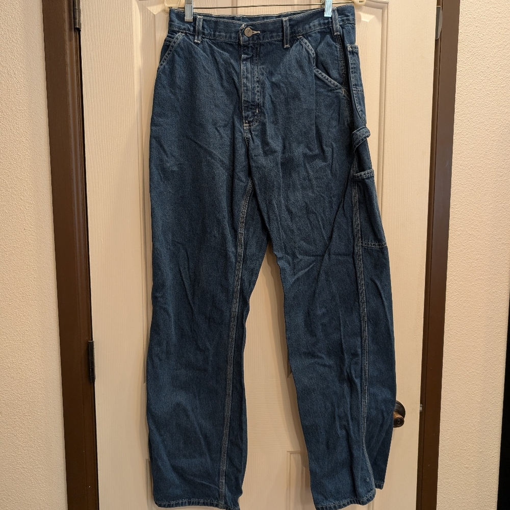 Carhartt Men's Relaxed Fit Blue Jeans Size 32